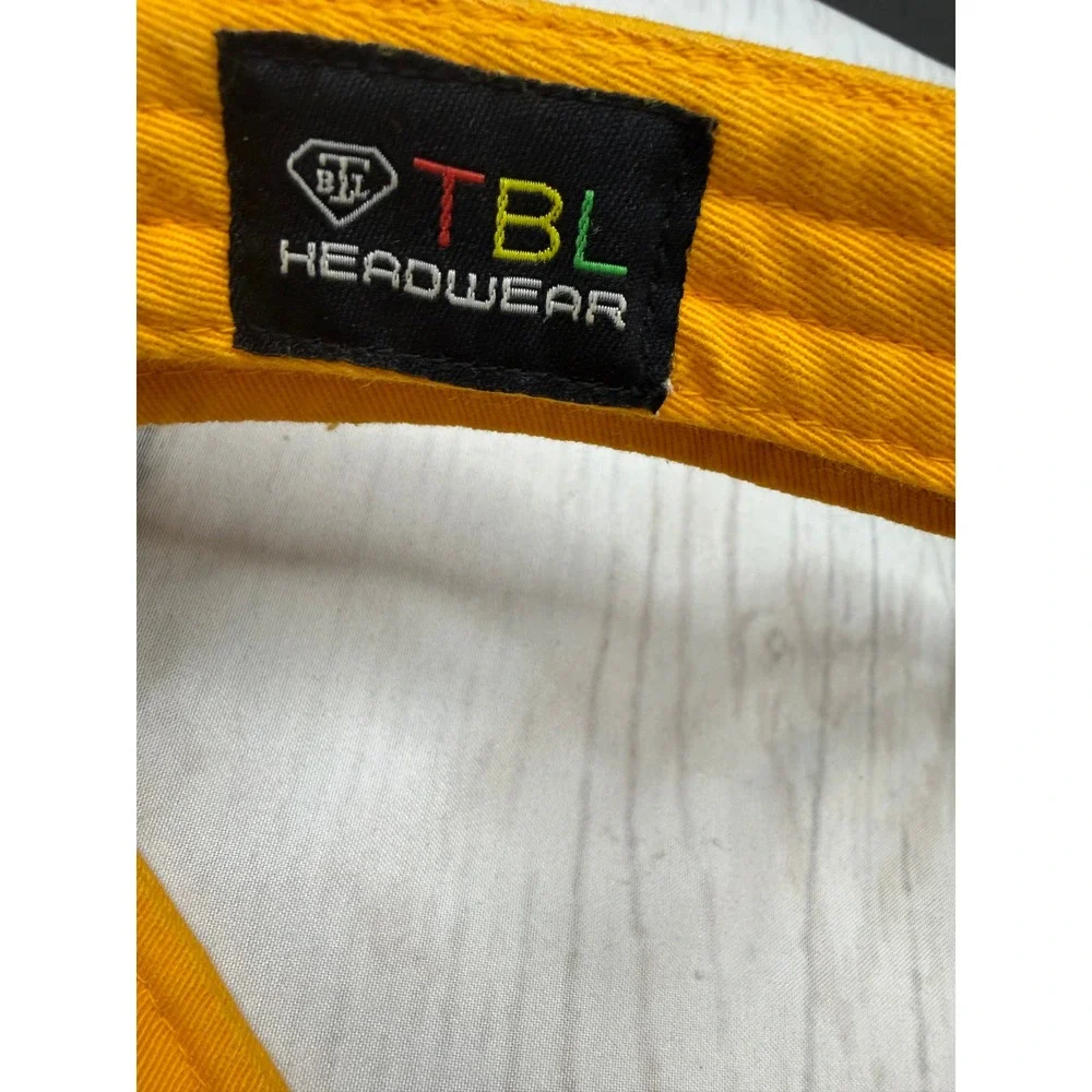 TBL Headwear‎ Jamaica Sun Visor Unisex Yellow Green Embroidered Adjustable OSFM
